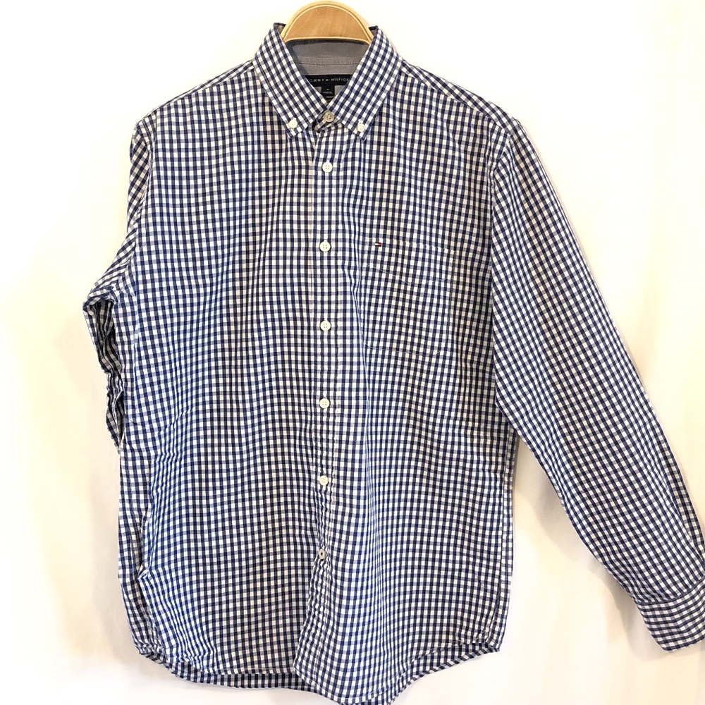 Blue & White Button Down